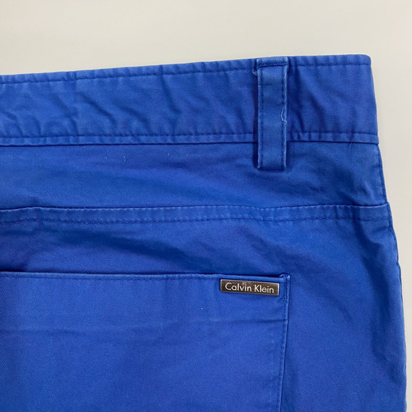 Calvin Klein Mens Slim Fit Blue Chino Pants 34 x 30 - Picture 3 of 10